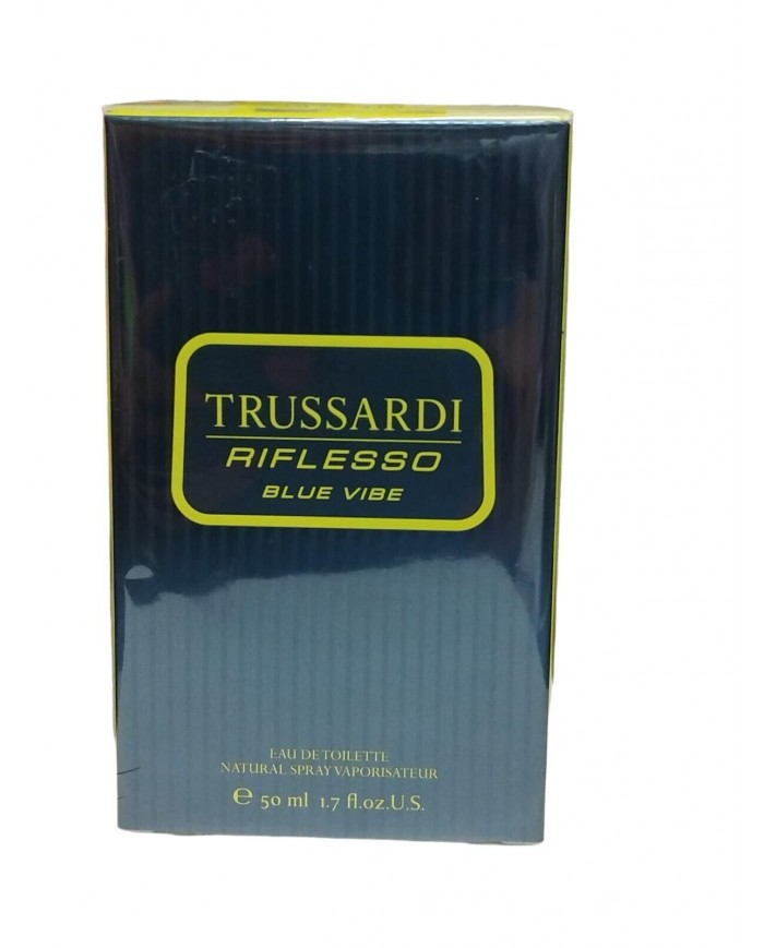 Profumo da uomo trussardi riflesso blue vibe 50 ml spray aromatico legnoso