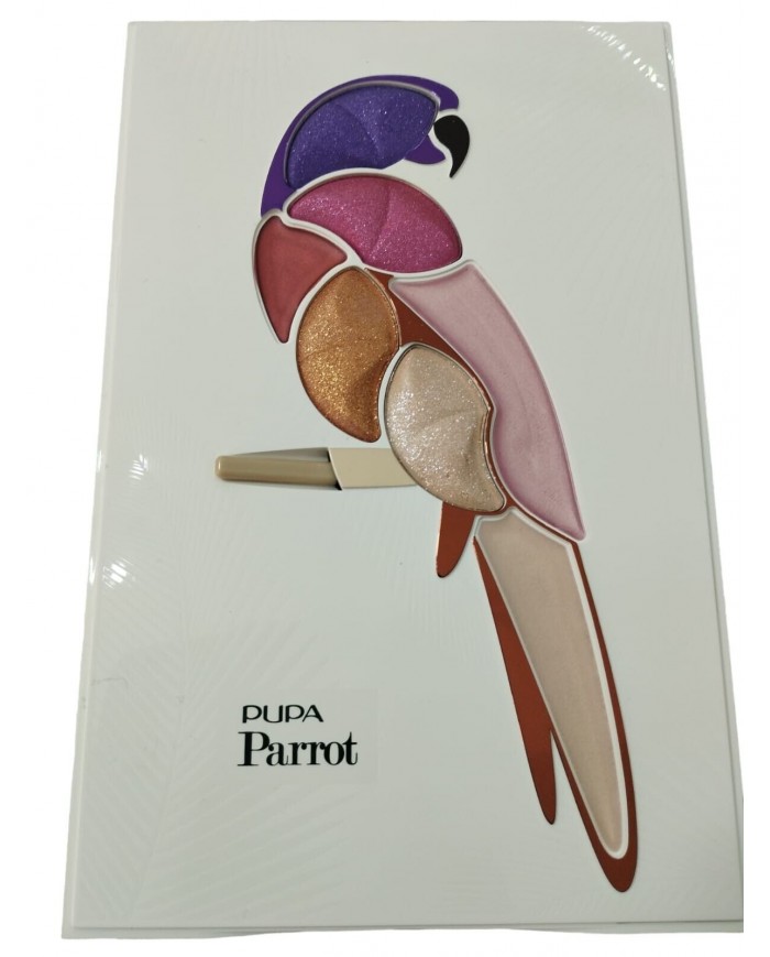pupa trousse parrot n 002 make-up con colori vivaci effetto satinato o metallico