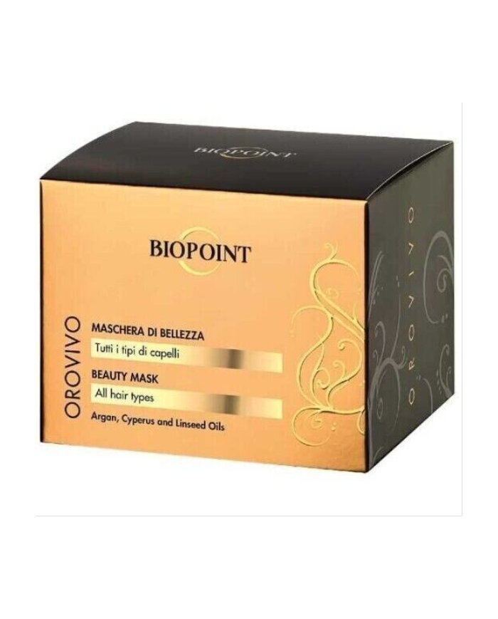 Biopoint Orovivo Maschera di Bellezza con Olio di Argan 200ml capelli brillanti