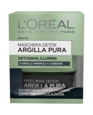 Detox L'OREAL Maschera viso  con Carbone e detossina illumina la tua pelle 50ml