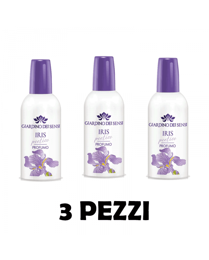 kit da 3 pezzi Giardino Dei Sensi Profumo Donna Edt Iris Poetico Spray 100ml