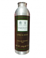 Yardley polvere di talco citrus e wood 100g