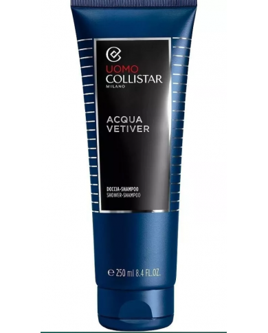 COLLISTAR vetiver forte doccia schiuma 250ml gel da uomo clean non contiene sles