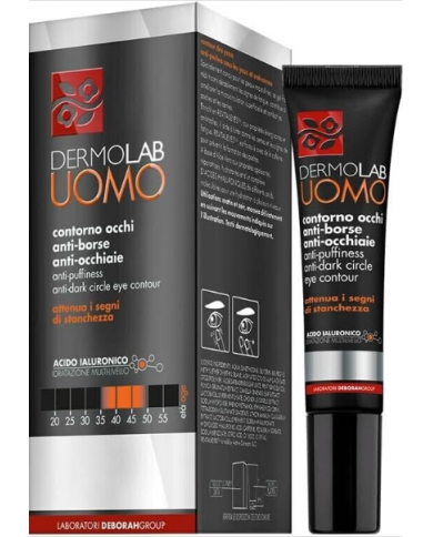 Dermolab contorno occhi anti borse anti occhiaie maschile 15ml