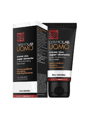 Dermolab Crema Viso Super Idratante maschile pelli sensibili 50ml
