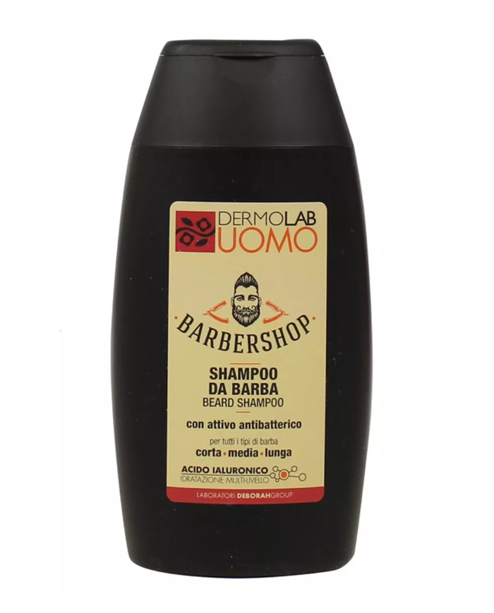 Dermolab Uomo Barbershop Shampoo Da Barba Con Antibatterico e acido ialuronico
