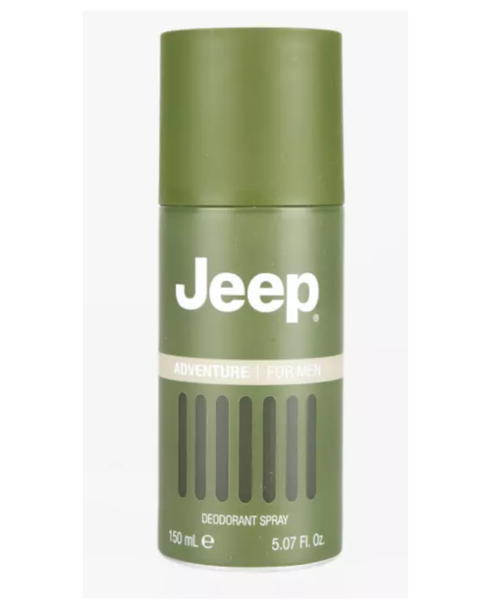 Jeep Adventure Deodorante per uomo forte con note di menta pompelmo  pepe