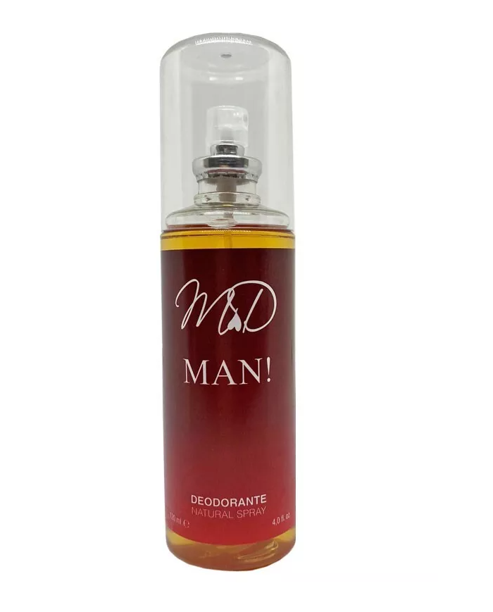 3X deodorante da uomo M&D Man 120 ml spray fruttato e legnoso