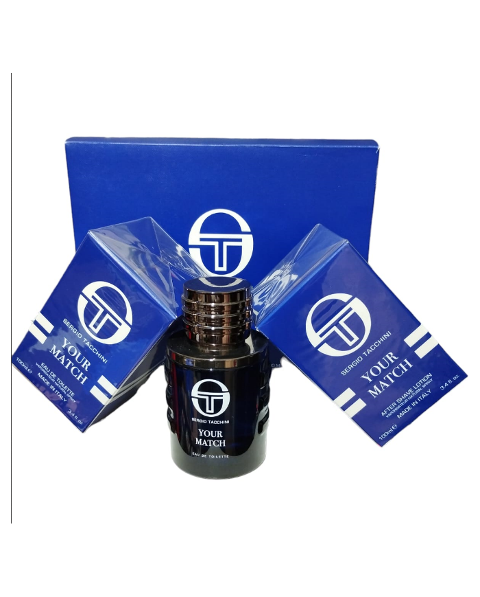 sergio tacchini your match kit eau de toilette 100ml + lozione dopo barba 100ml