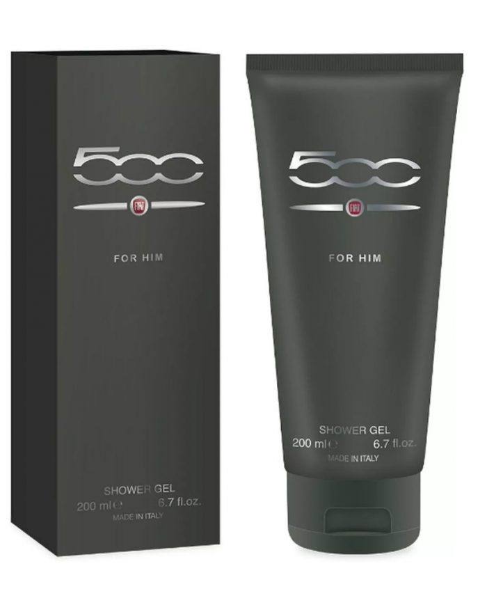 FIAT 500 Bagnoschiuma Uomo 200ml Pepe Rosa Patchouli Profumo Accattivante