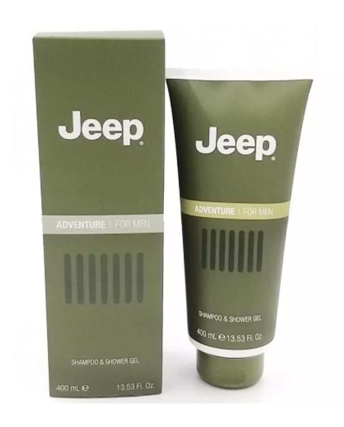 jeep adventure shampo & shower maschile gel 400 ml  fresco pepe pompelmo e menta