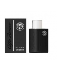 Alfa Romeo Black After Shave Lotion 75ml - Limone, Pompelmo, Rosa Nera, Oud