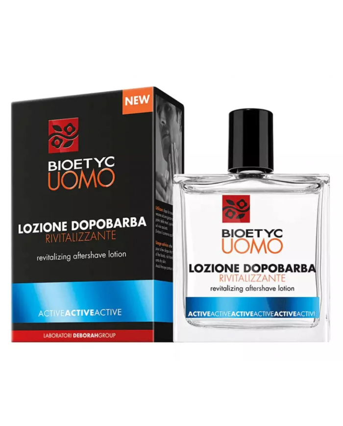 bioetyc maschile lozione dopo barba 100 ml rivitalizzante active lenitivo fresco