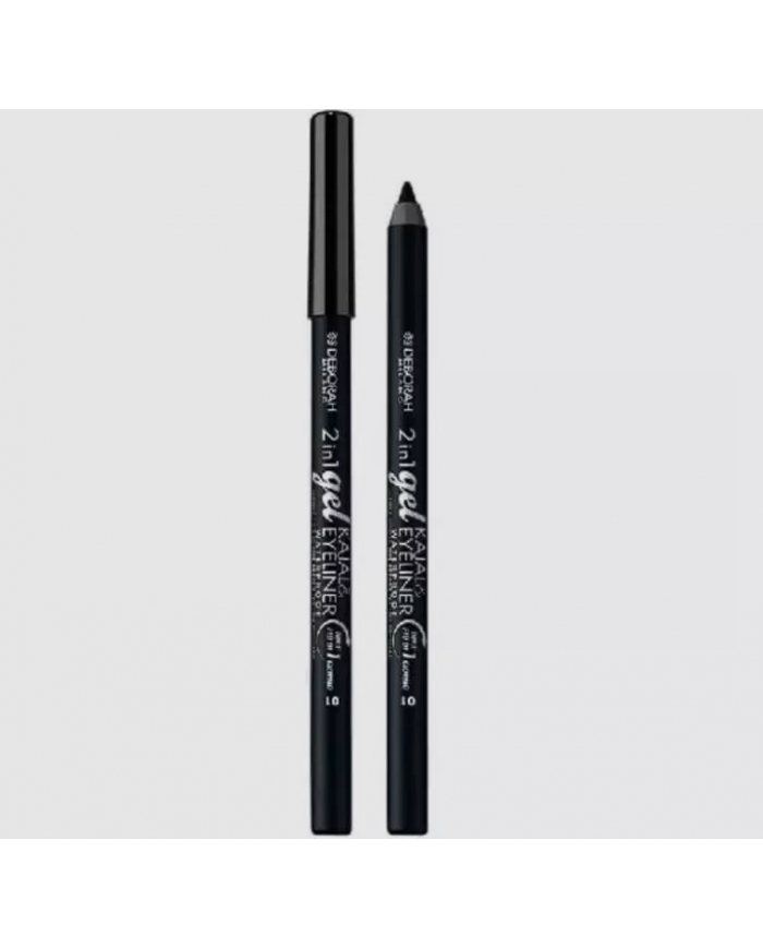 Deborah n.01 Matita Gel Kajal & Eyeliner 2 in 1 Waterproof Nuova 01