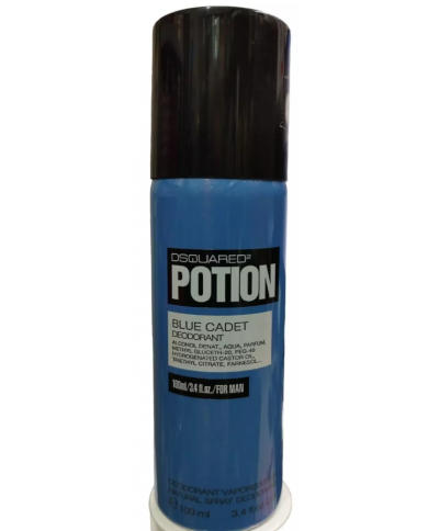 Dsquared2 Potion Blue Cadet deodorante per uomo fragranza legnosa aromatica