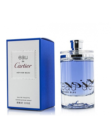 Eau de Cartier Vetiver Bleu 100ml vapo edt profumo unisex legnoso aromatico