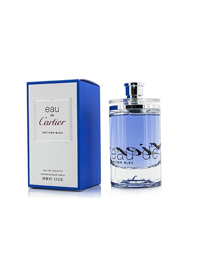 Eau de Cartier Vetiver Bleu 100ml vapo edt profumo unisex legnoso aromatico