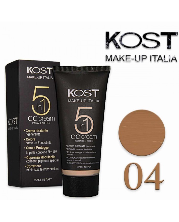 Kost Make Up CC Cream 5 in 1 Kost04  Crema/Fondotinta Perfezionatore di Colore