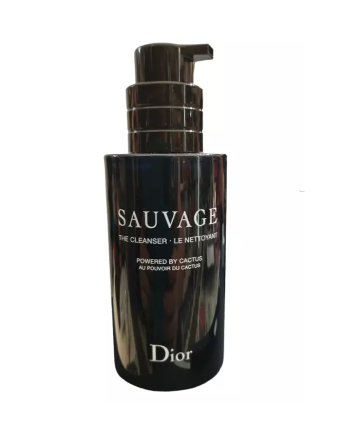 Dior sauvage nettoyant visage purificante per il viso al carbone nero e cactus