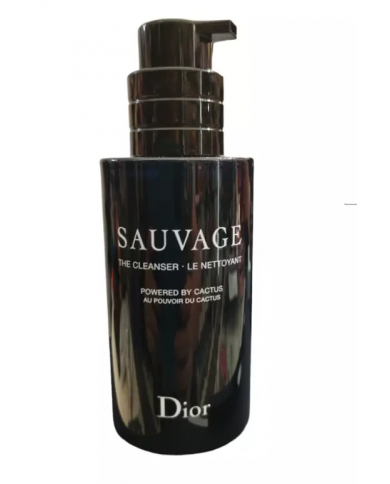 Dior sauvage nettoyant visage purificante per il viso al carbone nero e cactus