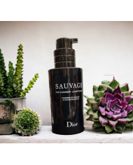 Dior sauvage nettoyant visage purificante per il viso al carbone nero e cactus
