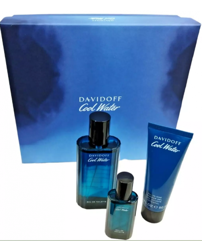 davidoff cool water uomo Eau de Toilette edt 75 ml vapo 50ml Showegel  15 ml edt