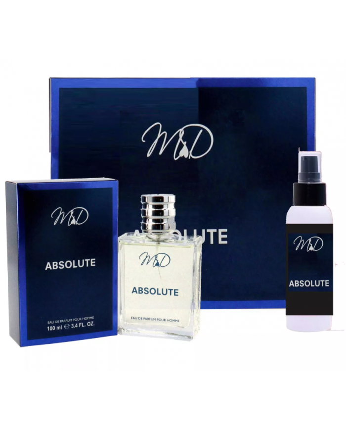 MD ABSOLUTE PROFUMO EDT DA 100ML E SHOWER GEL DA 100ML MASCHILE