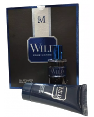 Wild kit profumo maschile  50 ml vapo e shower gel 50 ml fresco marino 8904174430934
