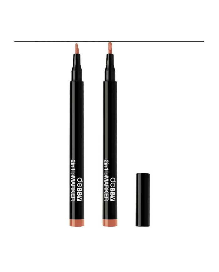 deBBY 2in1 lipMARKER 01 natural rose crueltyfree