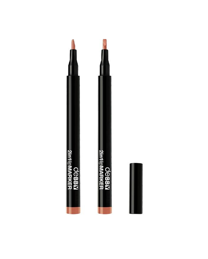 deBBY 2in1 lipMARKER labbra 02 nude crueltyfree