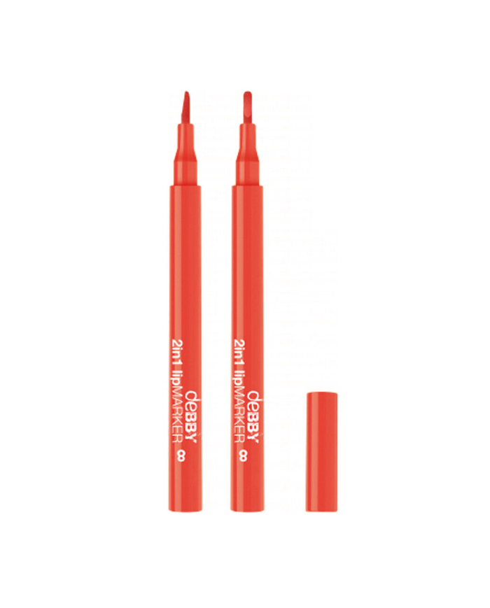 deBBY 2in1 lipMARKER labbra 08 orange crueltyfree