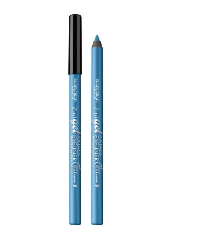 Deborah Milano Matita 2 In 1 Gel Kajal & Eyeliner 06 Light Blue  colore  intenso
