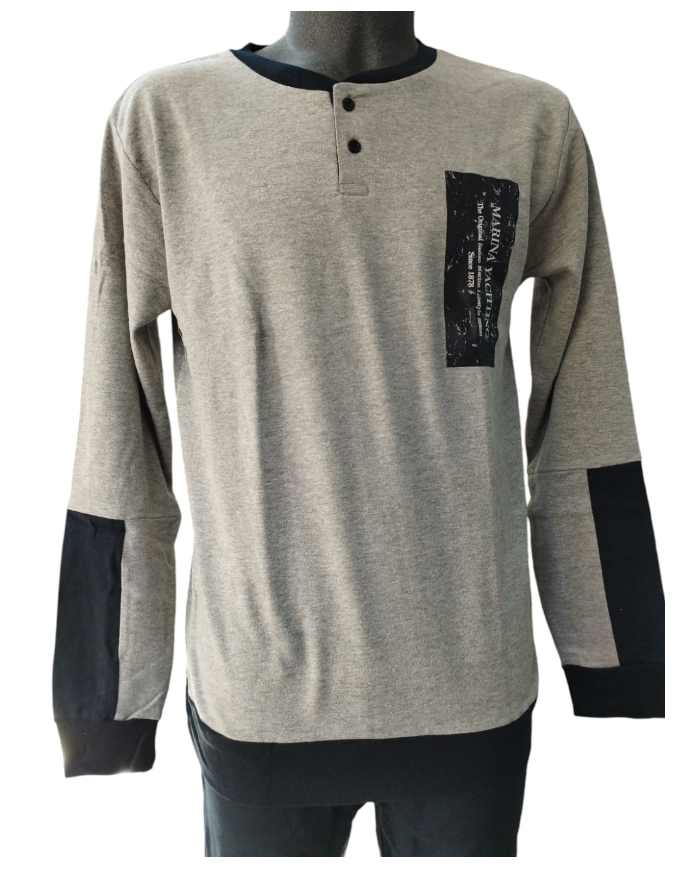 Marina Yachting pigiama da  uomo in caldo cotone per inverno freddo leggero