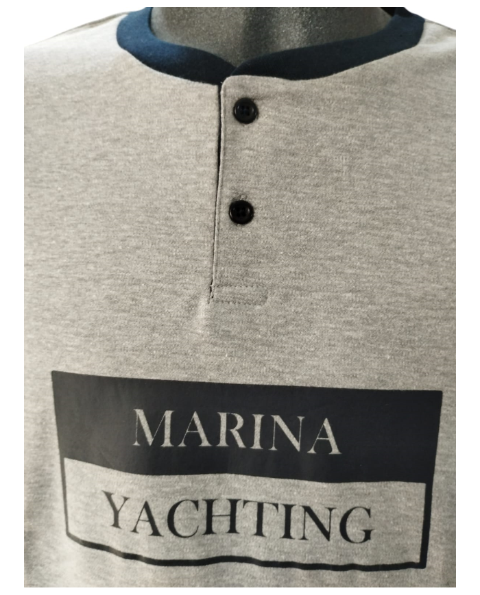Marina Yachting pigiama da  uomo in caldo cotone per inverno freddo leggero