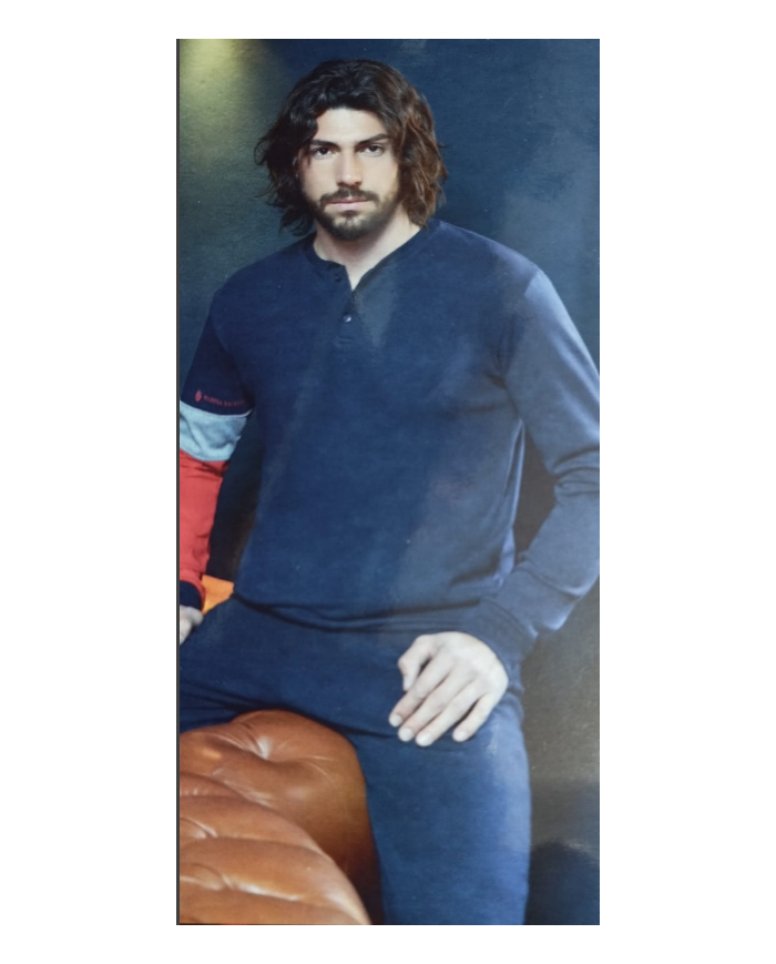 Marina Yachting pigiama maschile in caldo cotone per inverno freddo