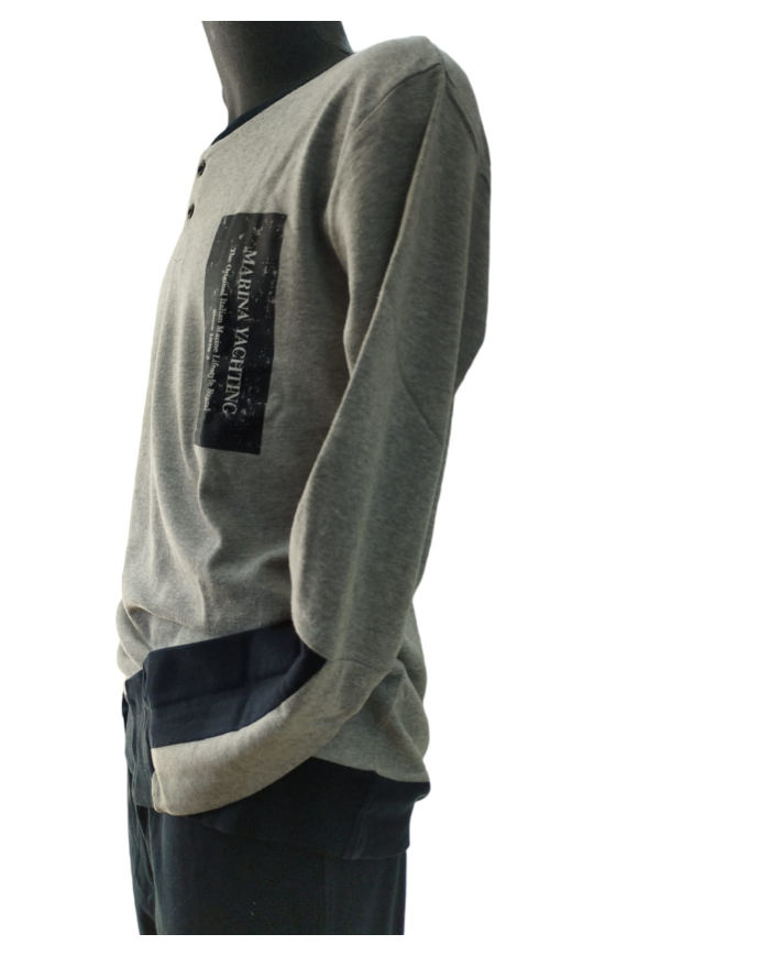 Marina Yachting pigiama maschile manica lunga caldo cotone per inverno freddo