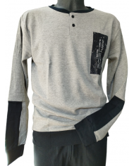 Marina Yachting pigiama maschile manica lunga caldo cotone per inverno freddo