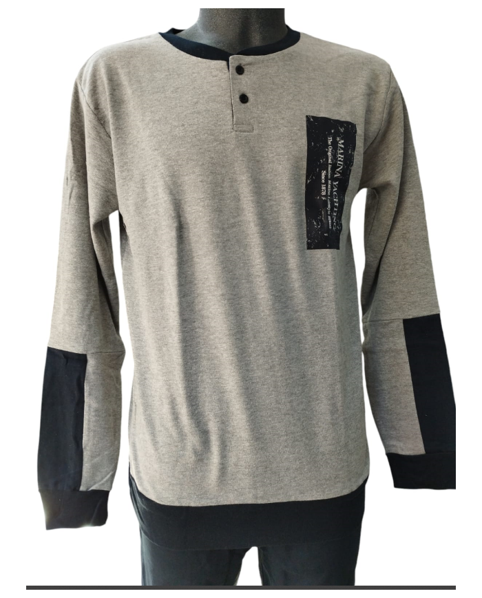 Marina Yachting pigiama maschile manica lunga caldo cotone per inverno freddo