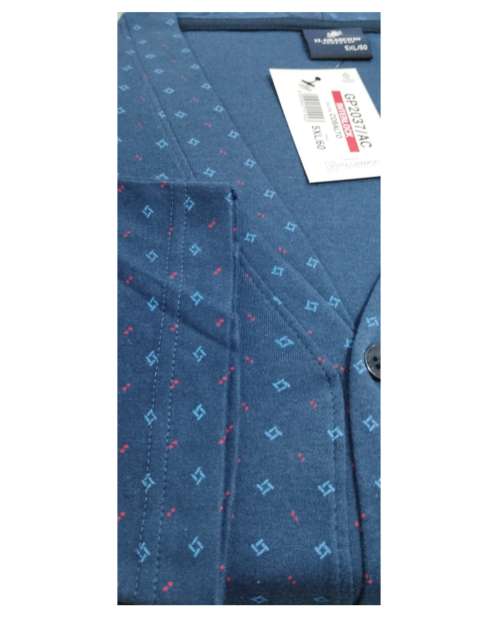 Il granchio pigiama calibrato maschile a manica lunga caldo cotone per inverno