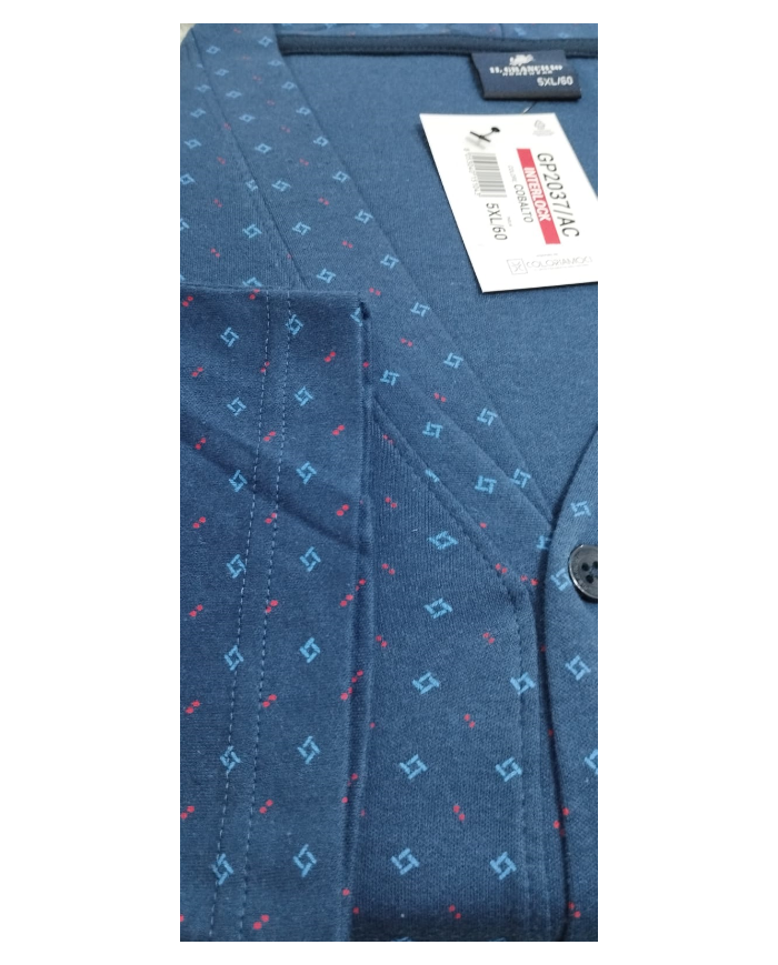 Il granchio pigiama calibrato maschile a manica lunga caldo cotone per inverno