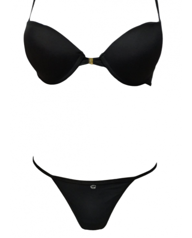 Gianmarco Venturi Coordinato gioiello perizoma e reggiseno imbottito preformato