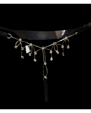 Gianmarco Venturi Coordinato gioiello perizoma e reggiseno imbottito preformato