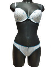 Gianmarco Venturi GMV Coordinato push-up imbottito preformato con slip vita bassa