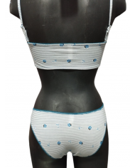 JADEA vita alta morbido cotone elastico comfort Tg 9 NERO art 06 culotta pizzo