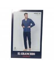 Il granchio pigiama calibrato maschile a manica lunga caldo cotone per inverno