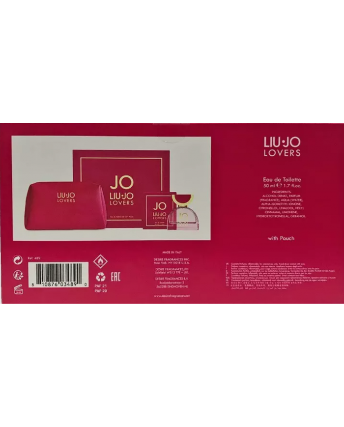Cofanetto KIT Regalo LIU JO LOVERS KIT EDT 50ML+POCHETTE