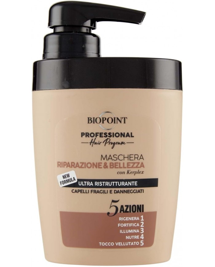 Biopoint Crema Riparazione e Bellezza Con Keplex Capelli Fragili 300ml