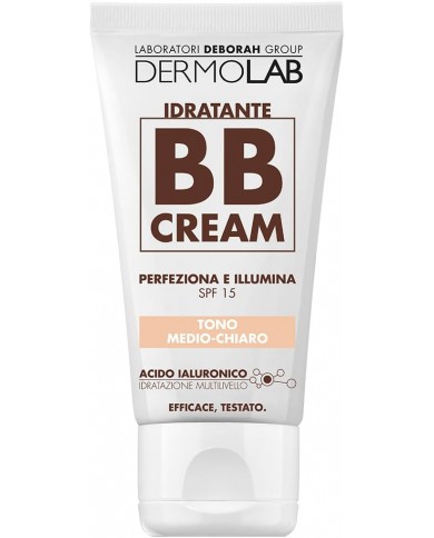 Dermolab BB Cream Idratante 50ml - Tono Medio Chiaro, Effetto Seconda Pelle