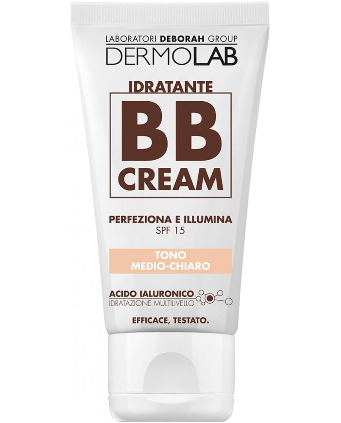 Dermolab BB Cream Idratante 50ml - Tono Medio Chiaro, Effetto Seconda Pelle