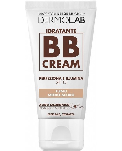 Dermolab BB Cream Idratante 50ml - Tono Medio Scuro, Effetto Seconda Pelle